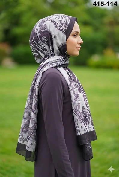 Eylül İpek Etnik Desen Soft Şal 415-114 ürün görseli 1