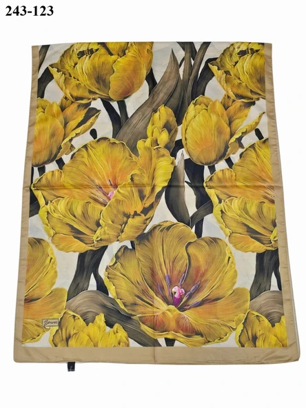 Sharell Soft Pamuk Şal (Sarı) 243-123 - Resim 2
