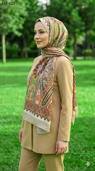 Eylül İpek Etnik Desen Soft Şal 431-123 ürün görseli 1