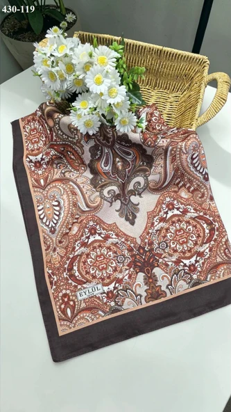 Eylül İpek Etnik Desen Soft Şal 430-119 - Resim 2