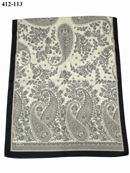 Soft İpek Etnik Desen Soft Şal 412-113 - Resim 2