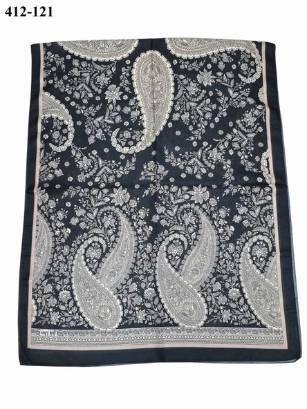 Soft İpek Etnik Desen Soft Şal 412-121 - Resim 2