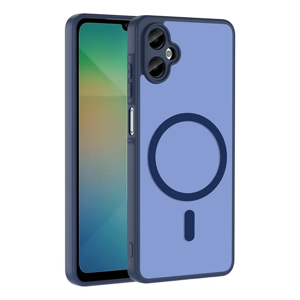 Galaxy A06 Kılıf Magsafe Şarj Özellikli Mat Tasarım Lüx Babet Kapak ürün görseli 1