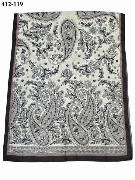 Soft İpek Etnik Desen Soft Şal 412-119 - Resim 2