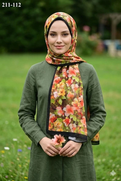 Sharell Bambu Kraş Pamuk Şal (Sİyah) 211-112 ürün görseli 1