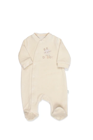 Bistyle Tulum Kadife I Love Daddy 15125 Açık Bej ürün görseli 1