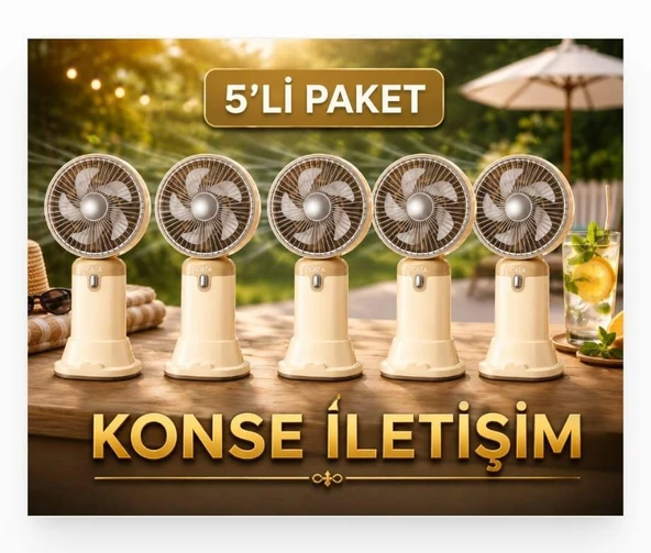 Cata Serino CT-9949 Şarjlı El Tipi Vantilatör Beşli Avantajlı Paket ürün görseli 1