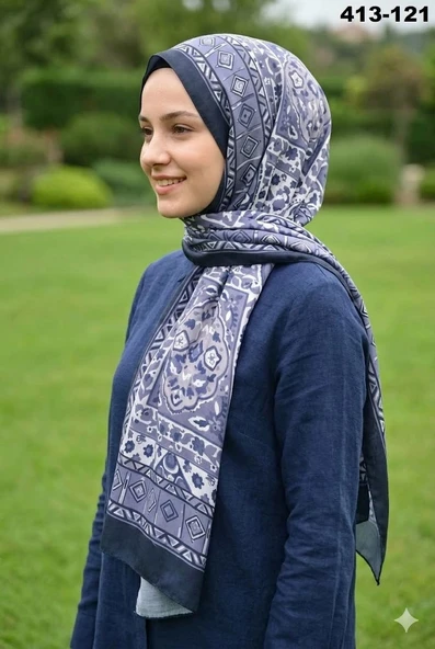 Soft İpek Etnik Desen Soft Şal 413-121 ürün görseli 1