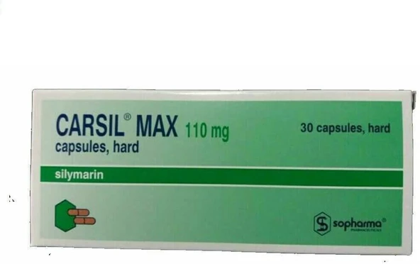 Sopharma Carsi̇l Liv52 Liver enzymes Silymarin 110 mg 30 Caps ürün görseli 1