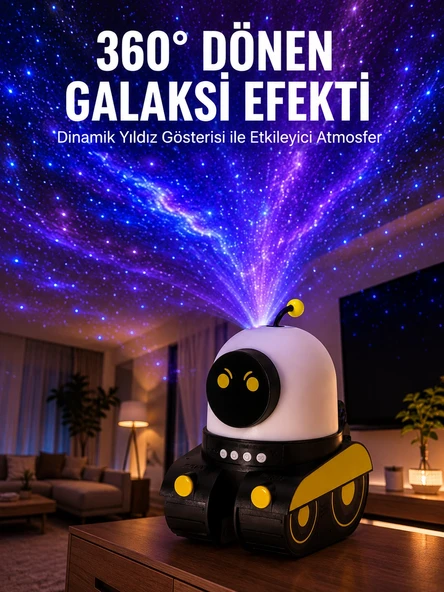 Taşınabilir Lityum Bataryalı Led Gece Lambası Ve Projektör Yeni Nesil ürün görseli 1
