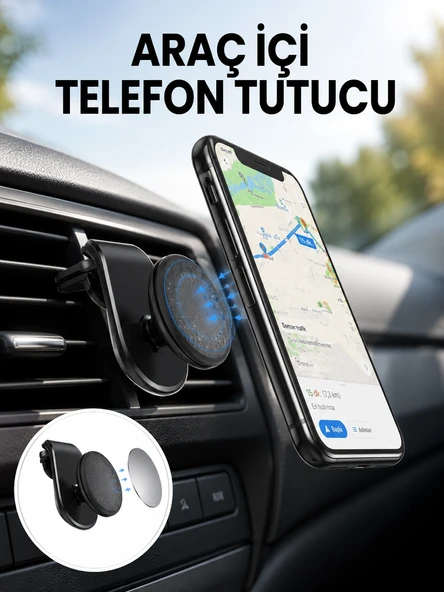 Güçlü Mıknatıslı Araç İçi Telefon Tutucu – Evrensel Uyum Yeni Nesil ürün görseli 1