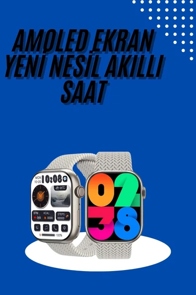 Akıllı Kol Saat Amoled Ekran Android Ve İos Uyumlu Arama Konuşma ürün görseli 1