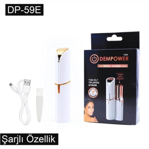 Dempower Şarjlı Yüz Tüy Alıcı Epilasyon Aleti Flawles  Kısa ürün görseli 1