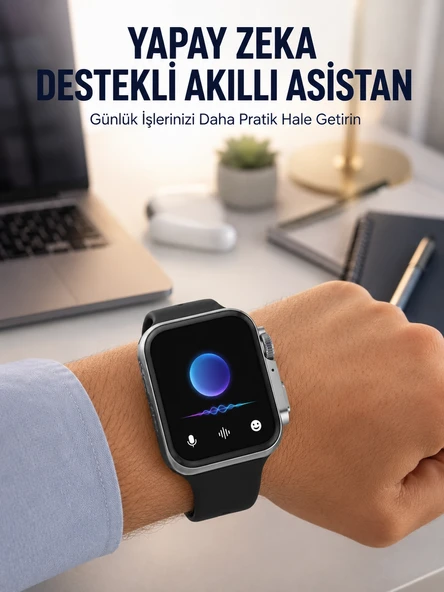 Rs12 Pro+ 2025 Serisi Garantili Özel Üretim Akıllı Saat – Amoled Ekran, Gps, 2gb Hafıza, Sesli Görüşme, Uzun Şarj Süresi Yeni Nesil ürün görseli 1