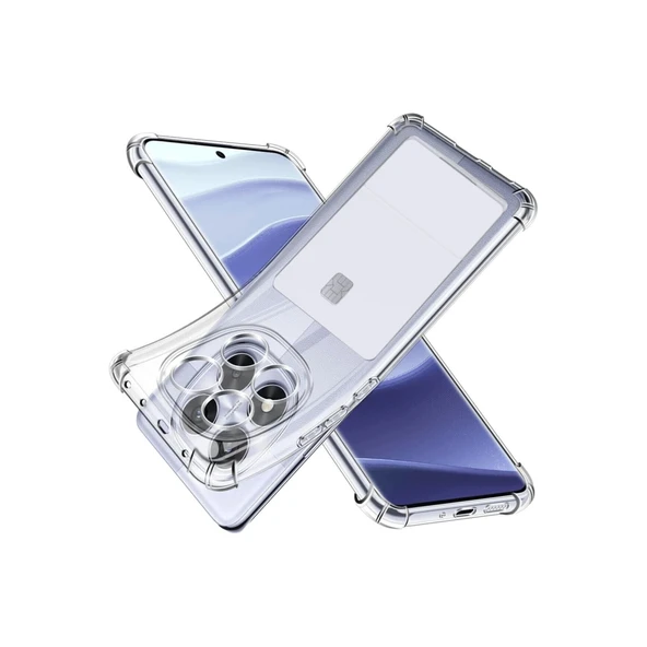 Xiaomi Redmi Note 14 Pro 4g Kılıf Kart Şeffaf Silikon - Şeffaf ürün görseli 1