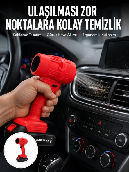 Yüksek Hızlı Elektrikli Toz Temizleme Ve Üfleme Cihazı Yeni Nesil ürün görseli 1