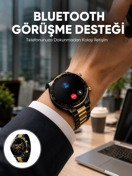 Amoled Ekran Akıllı Saat Uyku Nabız Adım Ölçer Su Geçirmez Yeni Nesil ürün görseli 1