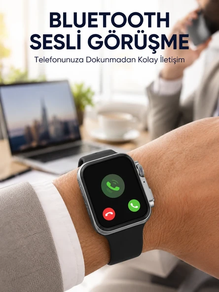 Rs12 Pro+ Titanyum Kasa Akıllı Saat – Uyku Ve Nabız Takibi, Suya Dayanıklı, Bluetooth Arama Yeni Nesil ürün görseli 1