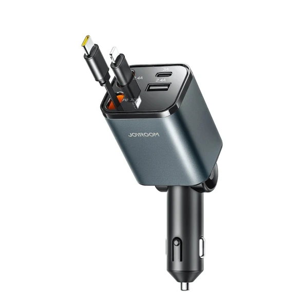 Joyroom 50W 4 Port pd+Usb+Çekmeli Araç Şarj Çakmaklık ürün görseli 1