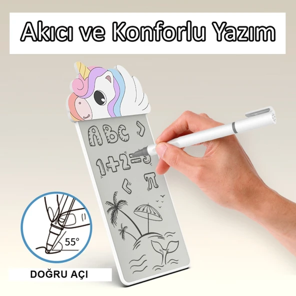 Silikon Figürlü Manyetik Mini Yazı Tahtası 5,5" - 14 cm ürün görseli 1