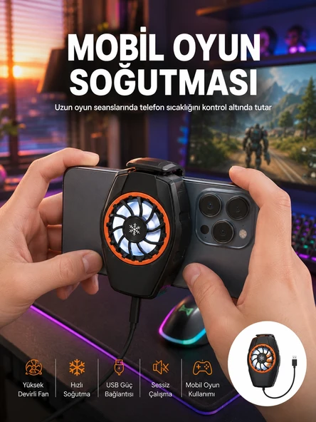 Telefon Soğutucu Cep Telefon Soğutma Fanı Radyatör ürün görseli 1