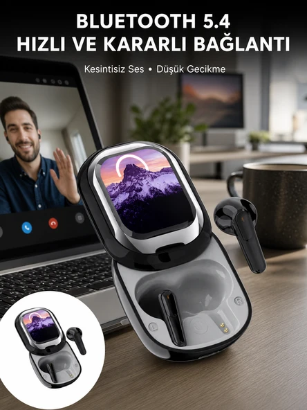 ENC Destekli Bluetooth 5.4 Kulaklık – EQ Ayarlı, Akıllı Kutulu ürün görseli 1