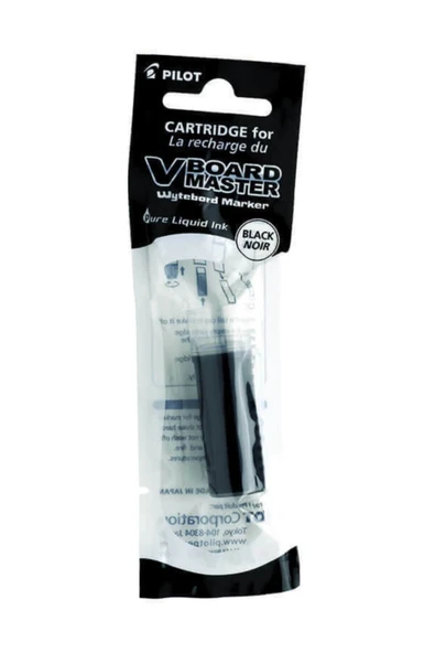 Pilot V Board Master Beyaz Tahta Kalemi Kartuşu Siyah WBS-VBM-B (12 Li Paket) ürün görseli 1