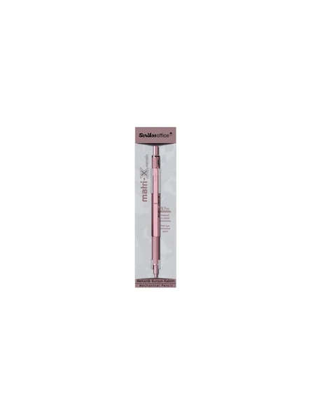 Scrikss Matri-X Versatil Kalem 0.7 Mm Metalik Açık Pembe Şeffaf Ambalajlı ürün görseli 1