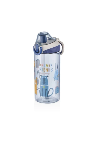 Vagonlife Pipetli Matara (Suluk) Tritan 500 Ml Mat Karma 0305 (Karışık Renk 1 Adet) ürün görseli 1