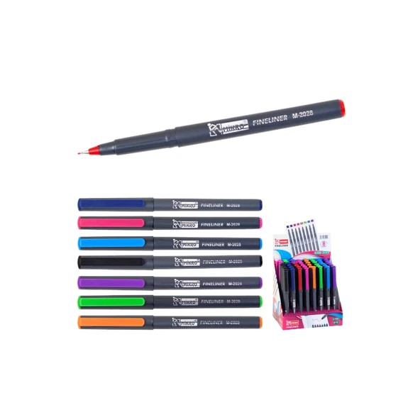 Mikro Fineliner 0.4 Mm Keçe Uç Kalem M-2028 Karışık Renkler (48 Lik Paket) ürün görseli 1