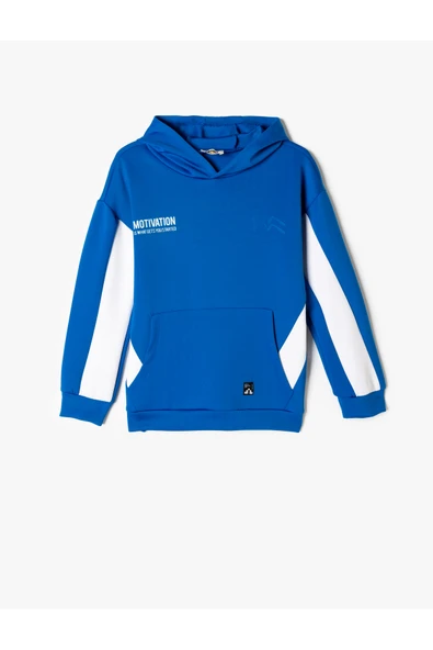 Koton Erkek Çocuk Kapşonlu Sweatshirt Kanguru Cepli Uzun Kollu ürün görseli 1