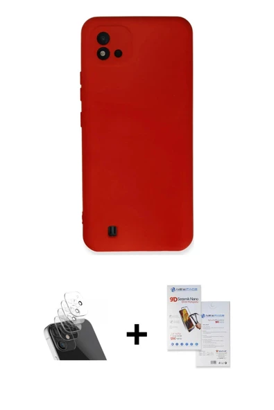 MARSİLYAN™- C11 2021 Kılıf Ahenk Serisi - Siyah Seramik Nano Ekran Koruyucu + Kamera Lens Koruma Cam - SF ürün görseli 1