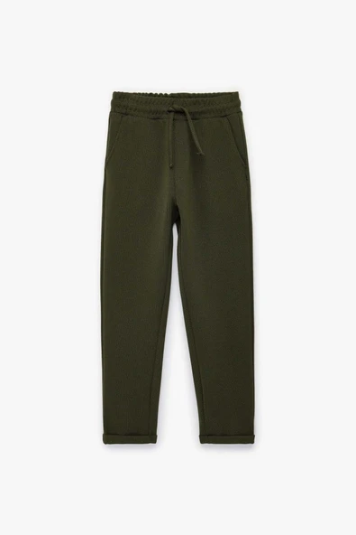 Koton Erkek Çocuk Beli Bağcıklı Cep Detaylı Jogger Pantolon ürün görseli 1