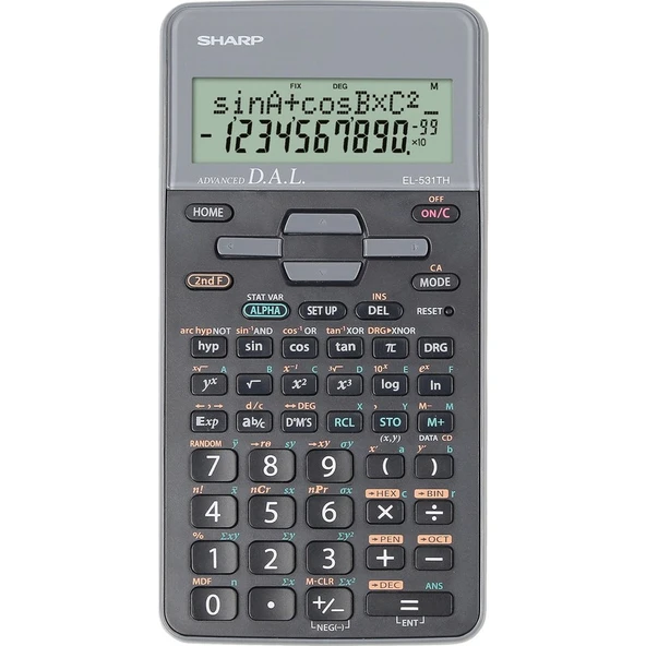 Sharp EL-531THGY Bilimsel Hesap Makinesi 273 Fonksiyonlu Geniş Ekran Özelliği ile ürün görseli 1