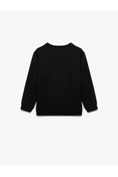 Koton Erkek Çocuk Uzun Kollu Bisiklet Yaka Basic Sweatshirt - Resim 5