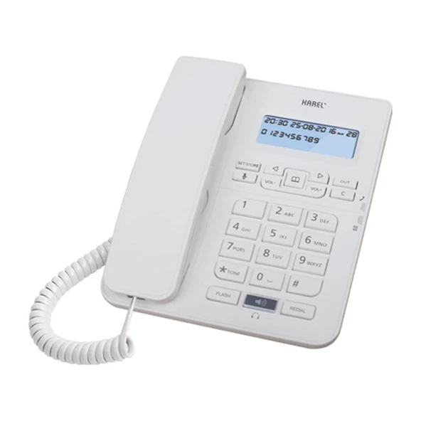 Karel TM145 Krem Ekranlı Masaüstü Telefon ürün görseli 1