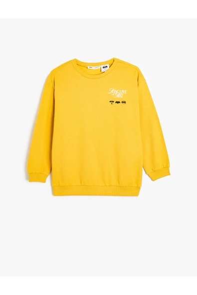 Koton Erkek Çocuk Batman Sweatshirt Lisanslı Baskılı Uzun Kollu Pamuklu ürün görseli 1