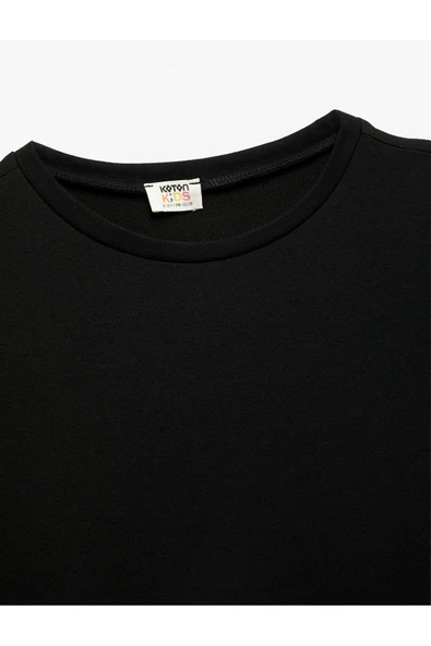 Koton Erkek Çocuk Uzun Kollu Bisiklet Yaka Basic Sweatshirt - Resim 6