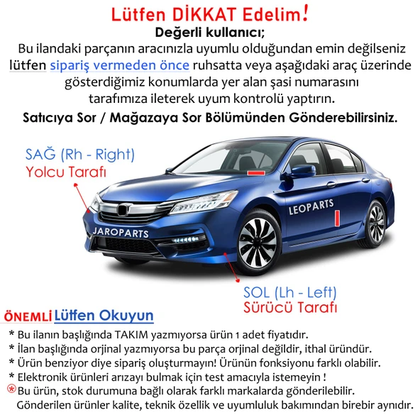 Leoparts Kia Ceed Stop Lambası Sol 2008-2010 92401-1H000 - Resim 3