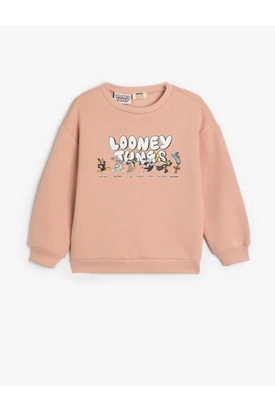 Koton Kız Çocuk Looney Tunes Sweat Lisanslı Bisiklet Yaka Uzun Kollu Şardonlu ürün görseli 1