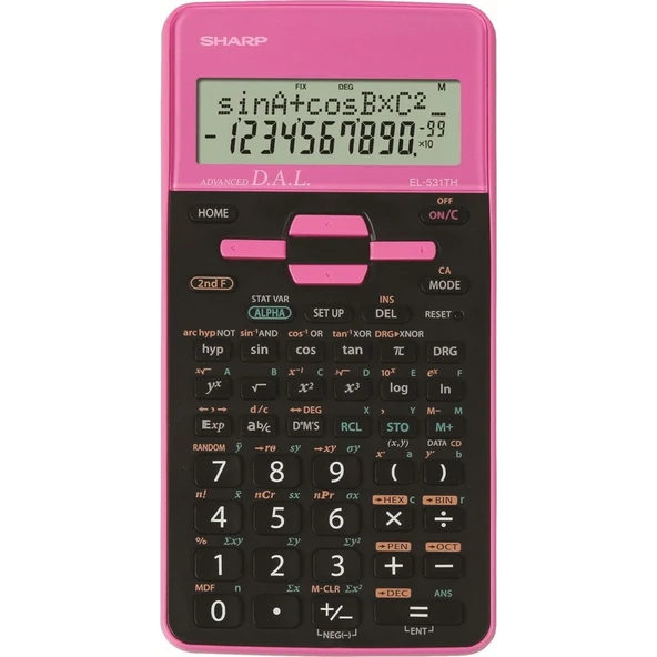 Sharp EL-531THBPK 273 Fonksiyonlu Pembe Bilimsel Hesap Makinesi ürün görseli 1