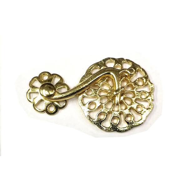 Sarı 50 Adet Zamak Çengel Kilit 56x33 mm - Yuvarlak, Karşılıklı Mobilya, Dolap, Sandık, Kutu, Kapak Çengel Kilidi ürün görseli 1