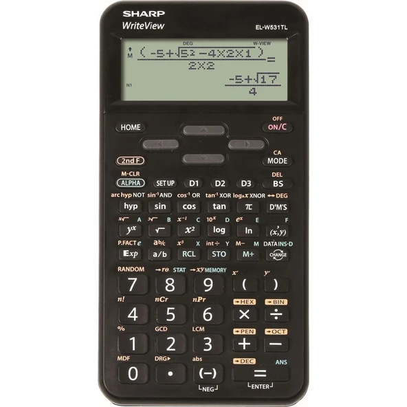 Sharp EL-W531TLBBK 420 Fonksiyonlu Bilimsel Hesap Makinesi Geniş Dot Matris LCD Ekran ürün görseli 1