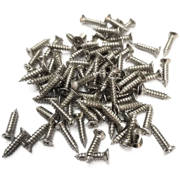 Nikel 1000 Adet Klips Vidası 2,2x9,5 mm YHB - Konik Başlı Kutu, Sandık, Ayak, Askı,  Mini Vida ürün görseli 1