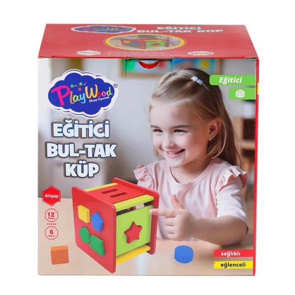 ONY411 Ahşap Eğitici Bultak Küp ürün görseli 1