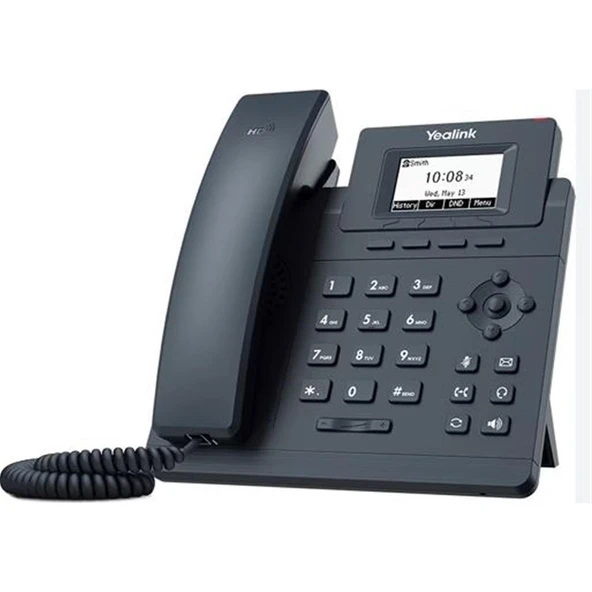 Yealink T30P PoE Destekli IP Masaüstü Telefon ürün görseli 1