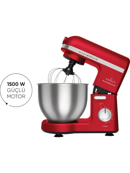 Karaca Mastermaid Chef Hamur Yoğurma Makinesi Red 1500W 5L ürün görseli 1