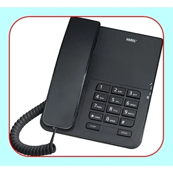 Karel TM140 Siyah Analog Kablolu Telefon - Resim 4