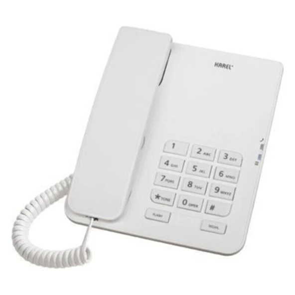 Karel TM140 Beyaz Analog Telefon - Resim 2