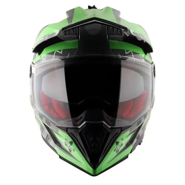 CROSS KASK VİZÖRLÜ AXOR YEŞİL GRİ L - Resim 4